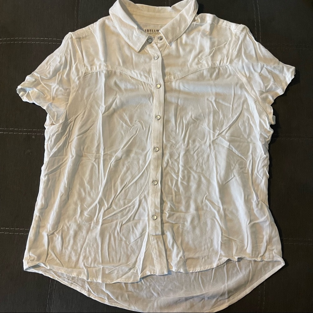 Idyllwind White PerlSnap Blouse